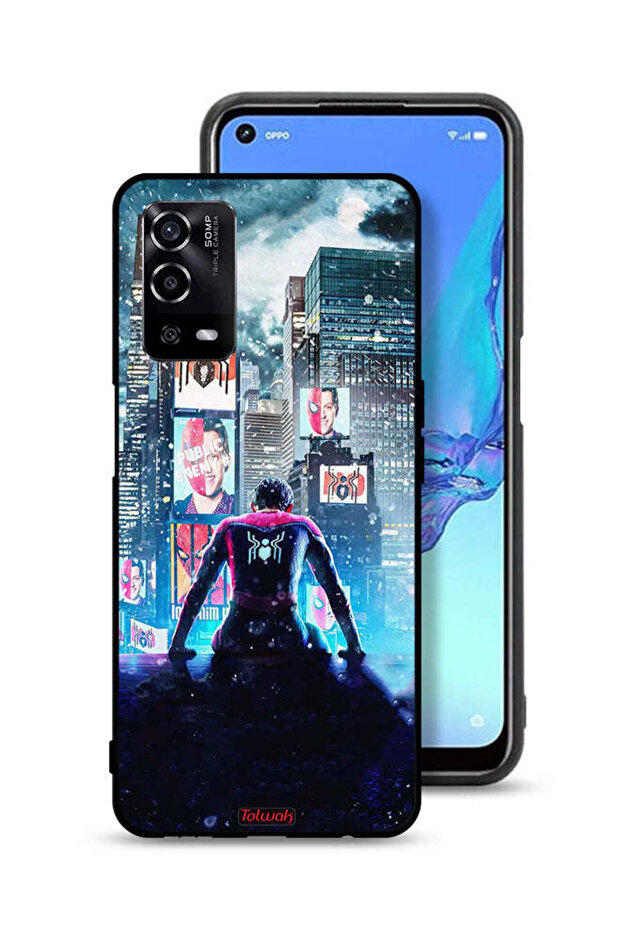 غطاء حماية لهاتف Oppo A55 4G بتصميم سبايدر مان