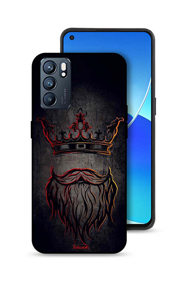 غطاء حماية لهاتف Oppo Reno6 5G بتصميم ملكي