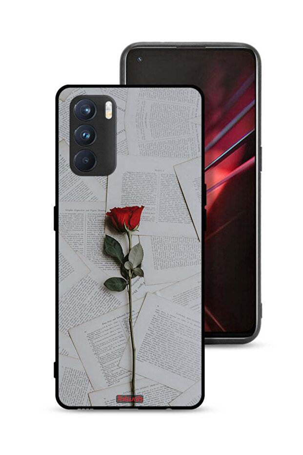 غطاء حماية لهاتف Oppo K9 Pro وردي على ورق