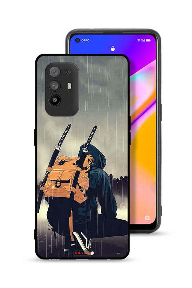 غطاء حماية Oppo A95 5G بتصميم سيف ساموراي رقمي