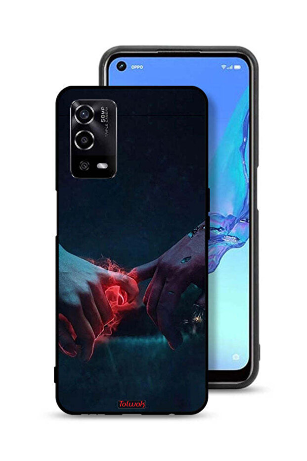 Oppo A55 4G Protective Case Cover Burning Hands