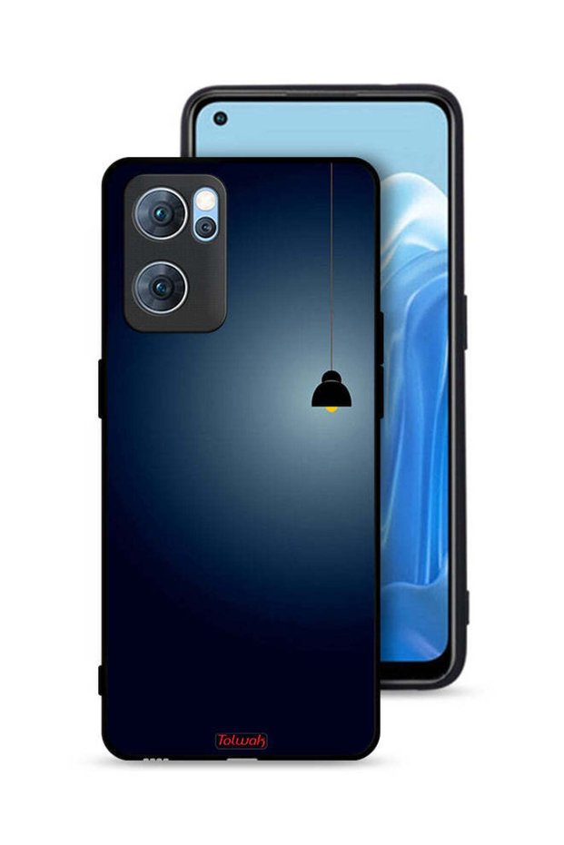 غطاء حماية لهاتف Oppo Reno7 5G مع إضاءة فنية معلقة