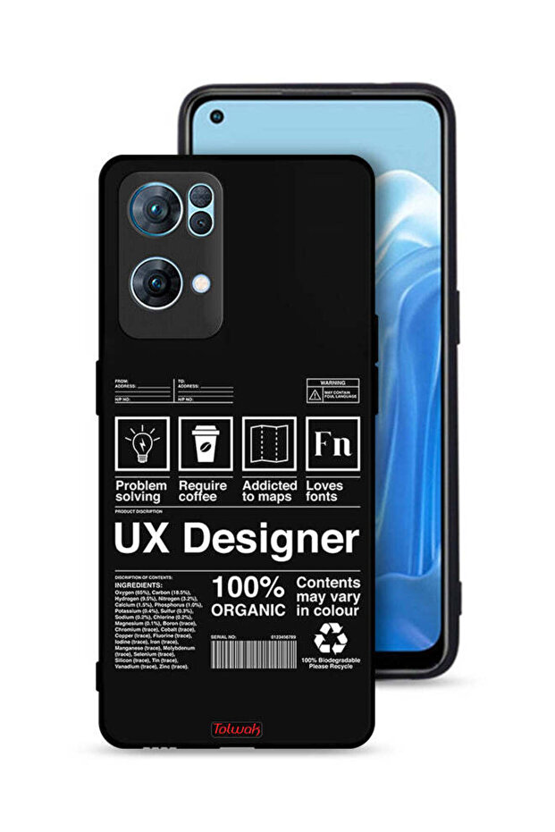Oppo Reno7 Pro 5G Protective Case Cover Ux Designer Sticker