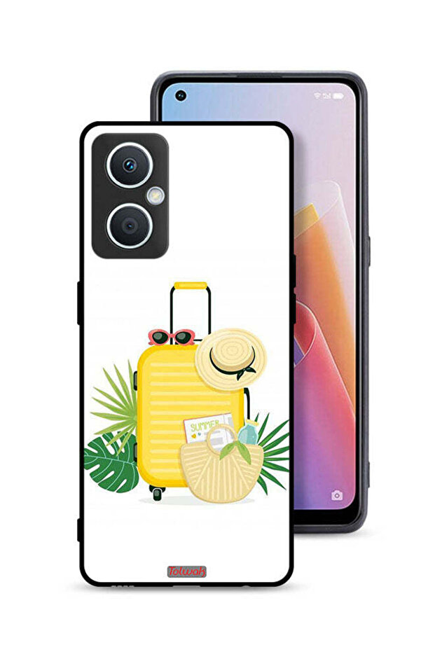 غطاء حماية لهاتف Oppo A96 5G (الصين) بتصميم فن رقمي صيفي