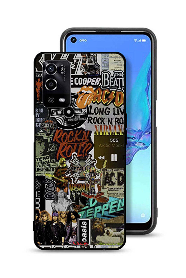 غطاء حماية لهاتف Oppo A55 4G - تحيا موسيقى الروك آند رول