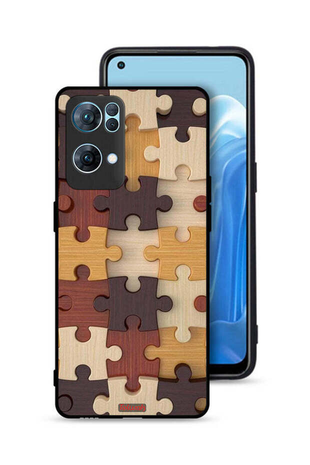 غطاء حماية لهاتف Oppo Reno7 Pro 5G بنمط خشبي
