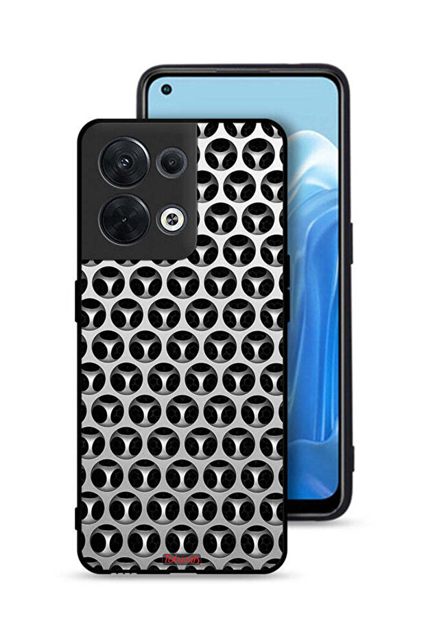 غطاء حماية لهاتف Oppo Reno8 5G بنقشة عقارب الساعة