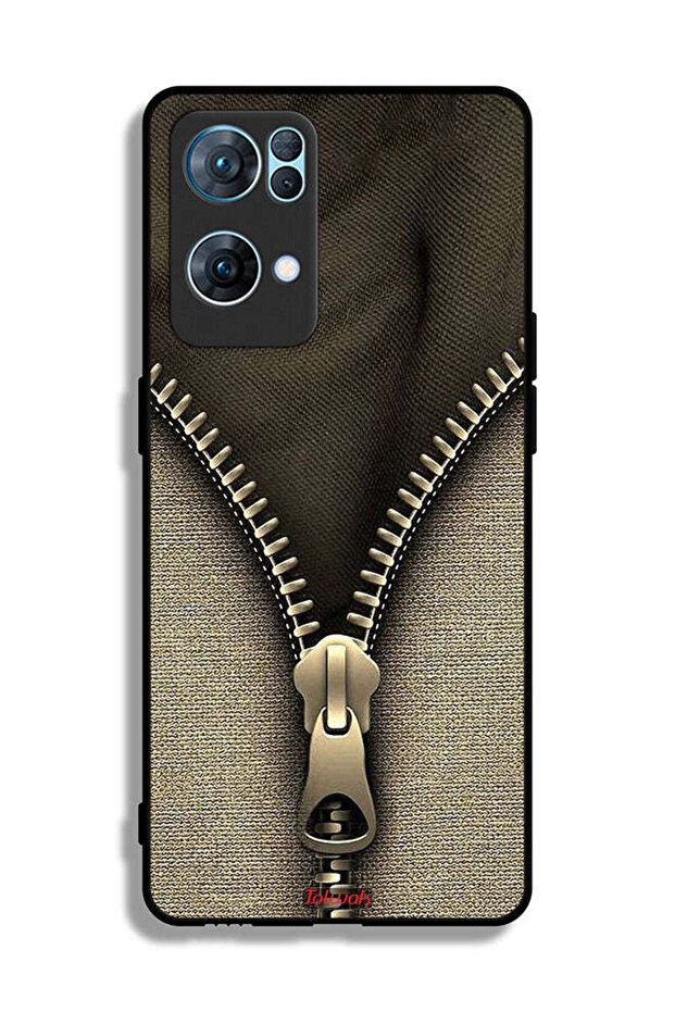 Oppo Reno7 Pro 5G Protective Case Cover Zip Pattern - 2