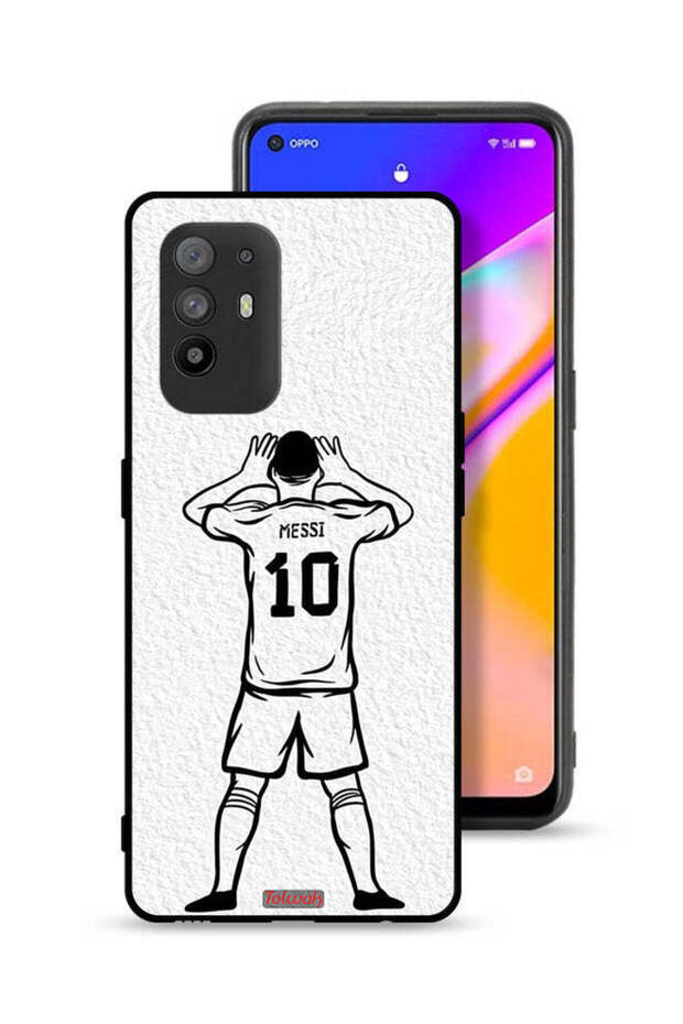 غطاء حماية لهاتف Oppo A95 5G برسومات ميسي سكيتش