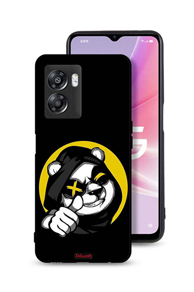 غطاء حماية لهاتف Oppo A57 5G بتصميم قطة مارشميلو لطيفة