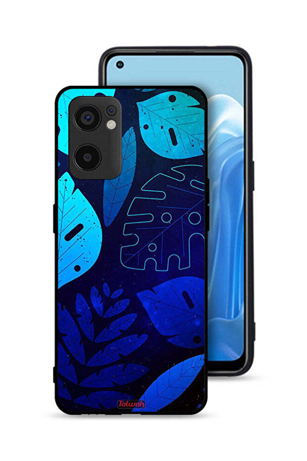 Oppo Reno7 SE 5G Protective Case Cover Leaves Pattern - 1