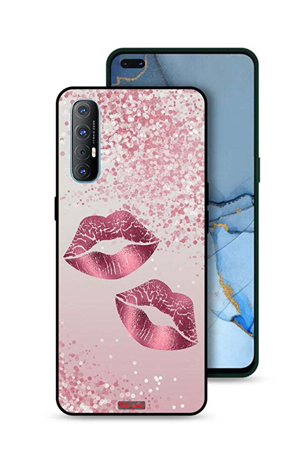 غطاء حماية لهاتف Oppo Reno3 Pro 4G - شفاه لامعة