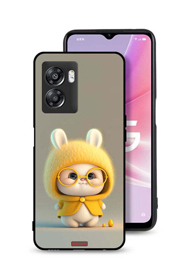 غطاء حماية لهاتف Oppo A57 5G - أرنب صغير