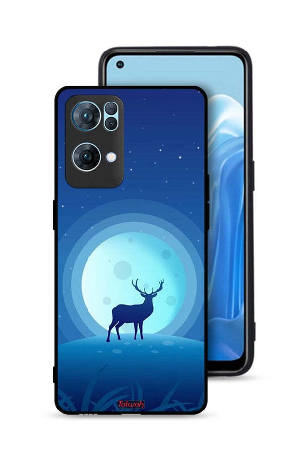 غطاء حماية لهاتف Oppo Reno7 Pro 5G بتصميم غزال