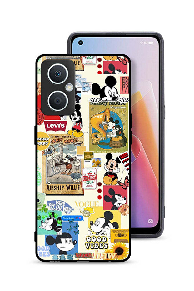 Oppo A96 5G (China) Protective Case Cover Chose Happy And Stickers