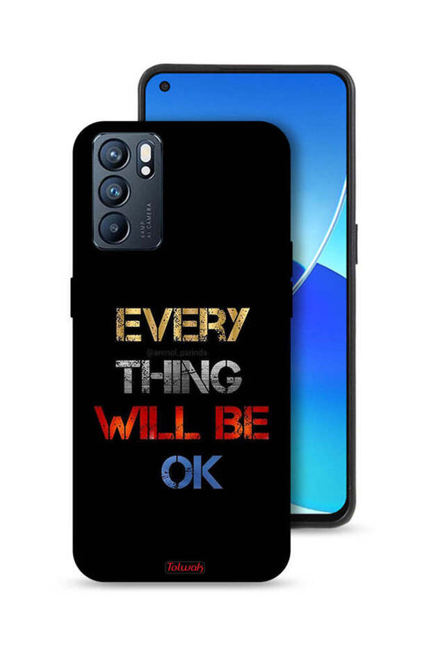 غطاء حماية لهاتف Oppo Reno6 5G كل شيء سيكون على ما يرام