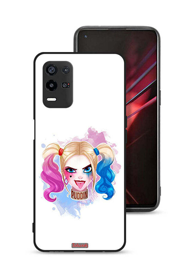 غطاء حماية لهاتف Oppo K9x برسومات هارلي كوين