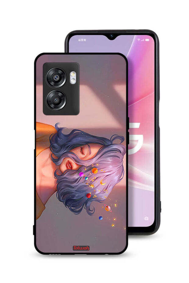 OnePlus Nord N300 Protective Case Cover Girl And Space Art