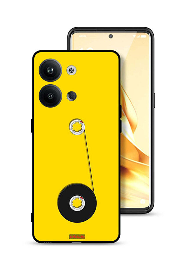 غطاء حماية لهاتف Oppo Reno9 Pro 5G - تصميم عجلة الكاسيت