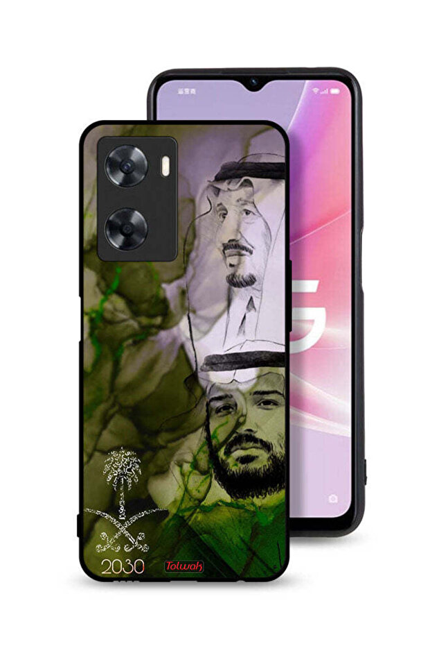 Oppo A77s Protective Case Cover King Salman And Crown Prince Muhammad Art Poster