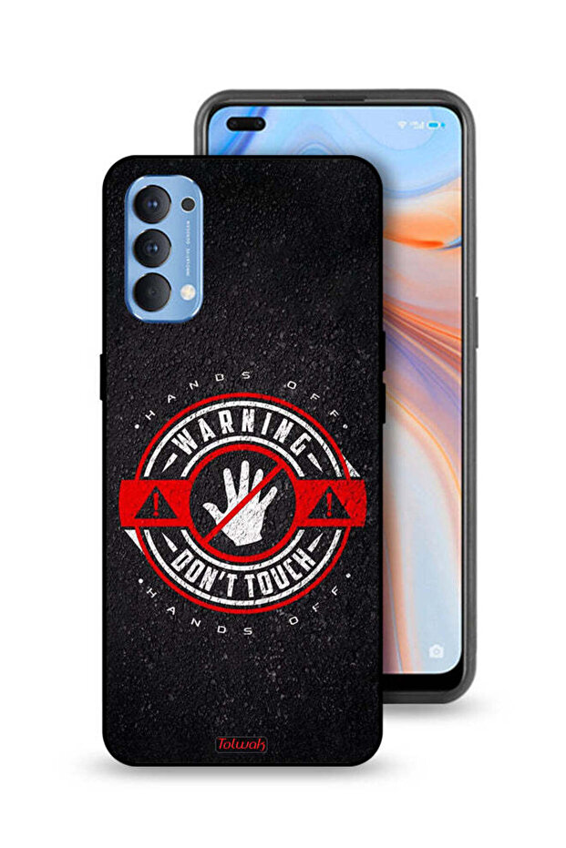 Oppo Reno4 4G Protective Case Cover Warning Do Not Touch