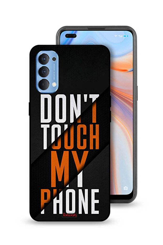 Oppo Reno4 4G Protective Case Cover Do Not Touch My Phone
