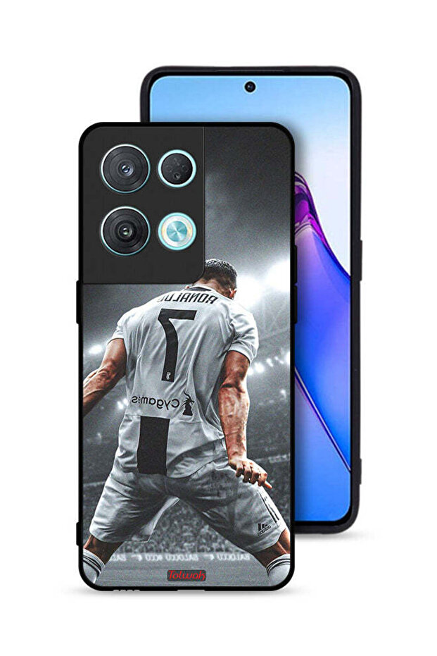 غطاء حماية لهاتف Oppo Reno8 Pro 5G بطبعة احتفال كريستيانو رونالدو
