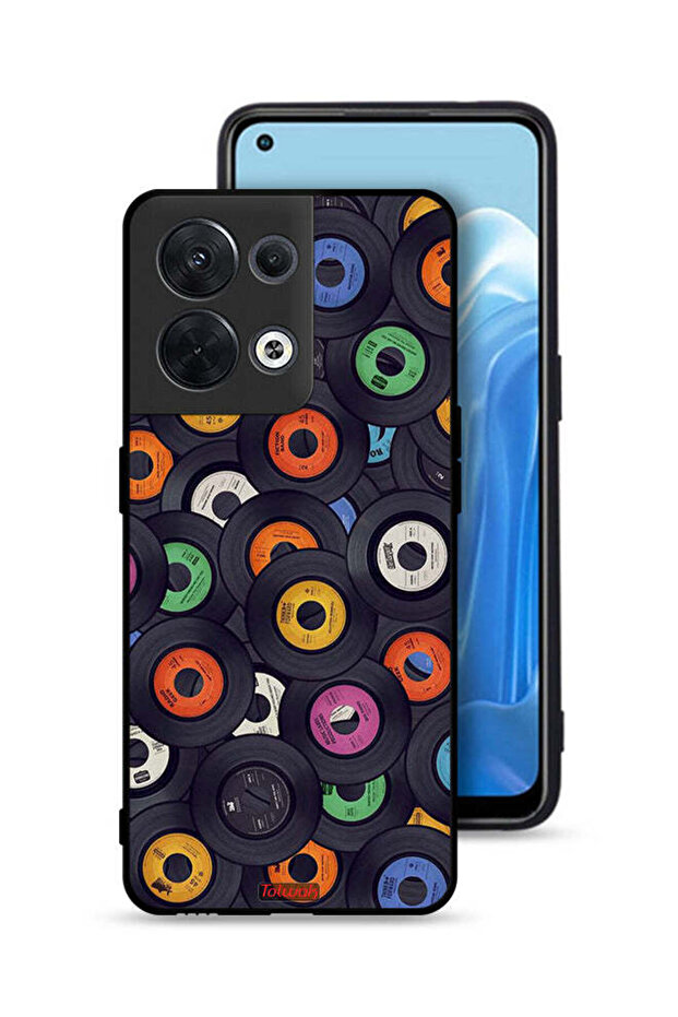 غطاء حماية لهاتف Oppo Reno8 5G بنمط CDs