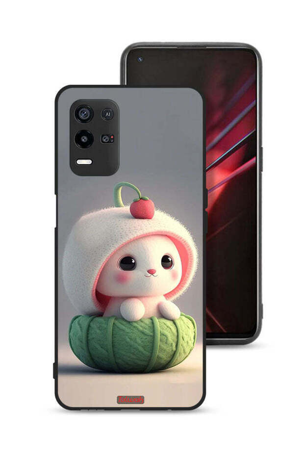 غطاء حماية لهاتف Oppo K9x - أرنب صغير لطيف