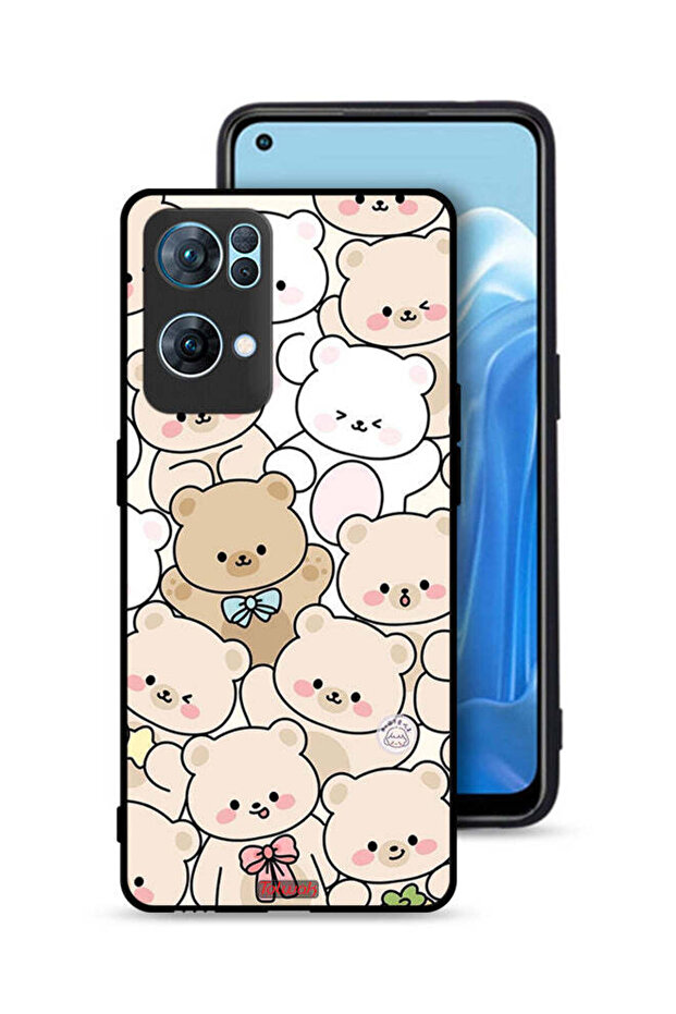 Oppo Reno7 Pro 5G Protective Case Cover Bears Pattern - 1