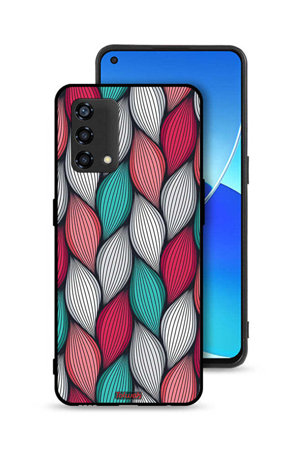 Oppo A95 4G Protective Case Cover Feather Pattern
