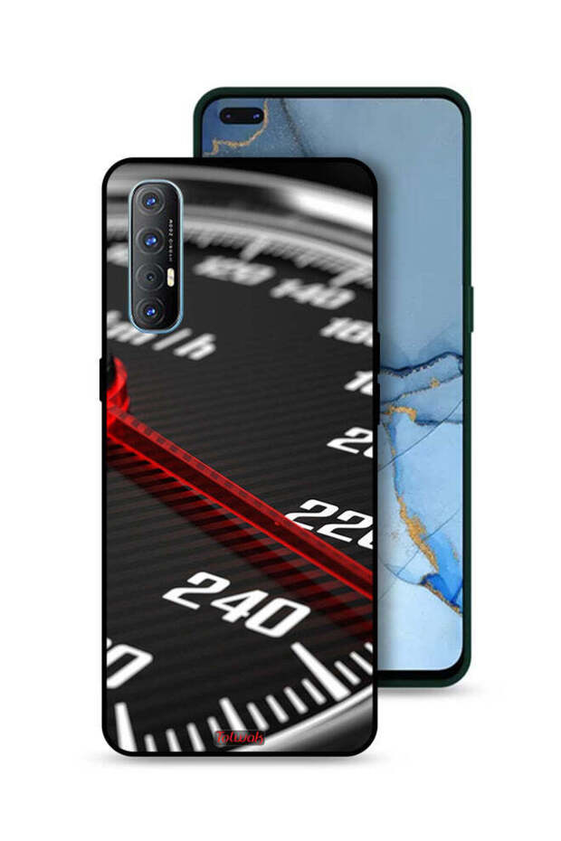 غطاء حماية لجهاز Oppo Reno3 Pro 4G مع عداد السرعة