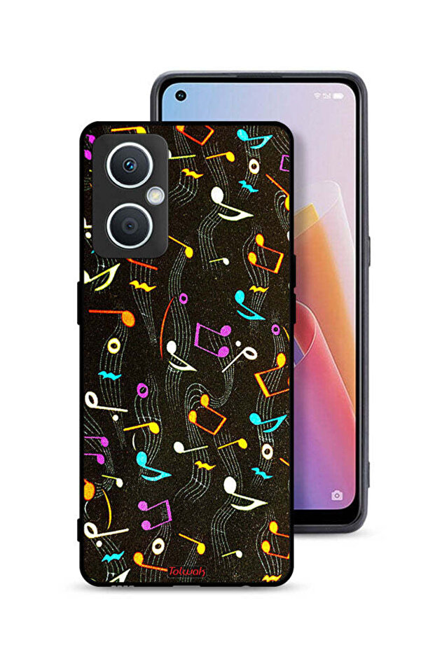 غطاء حماية لهاتف Oppo A96 5G (الصين) بنمط قماش موسيقي
