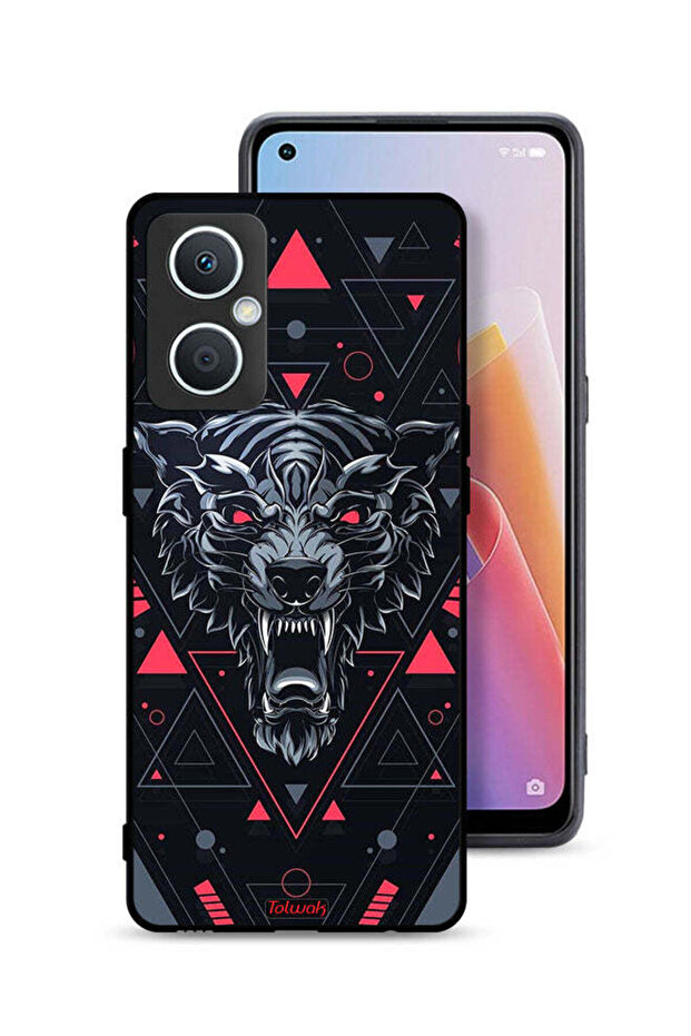 غطاء حماية لهاتف Oppo A96 5G (الصين) بتصميم الذئب المتمرّد