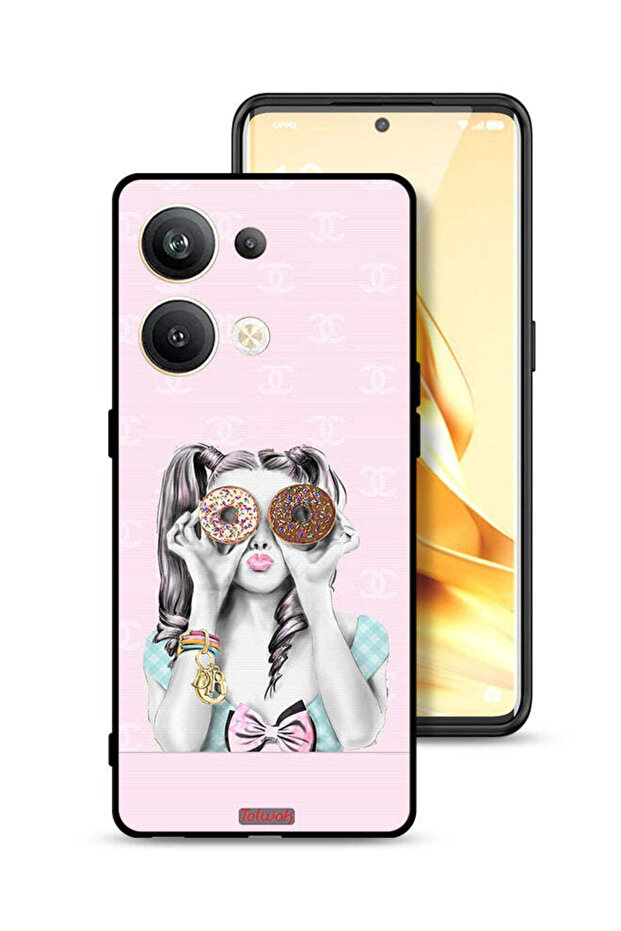 غطاء حماية لهاتف Oppo Reno9 Pro Plus 5G يحمل دونتين