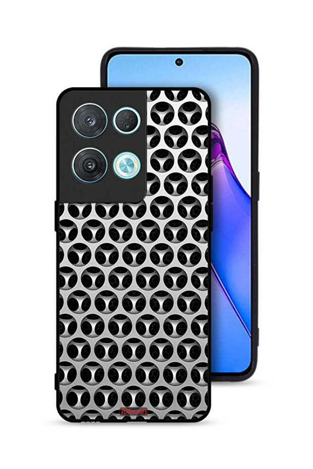 غطاء حماية لهاتف Oppo Reno8 Pro 5G بنقشة عقارب الساعة