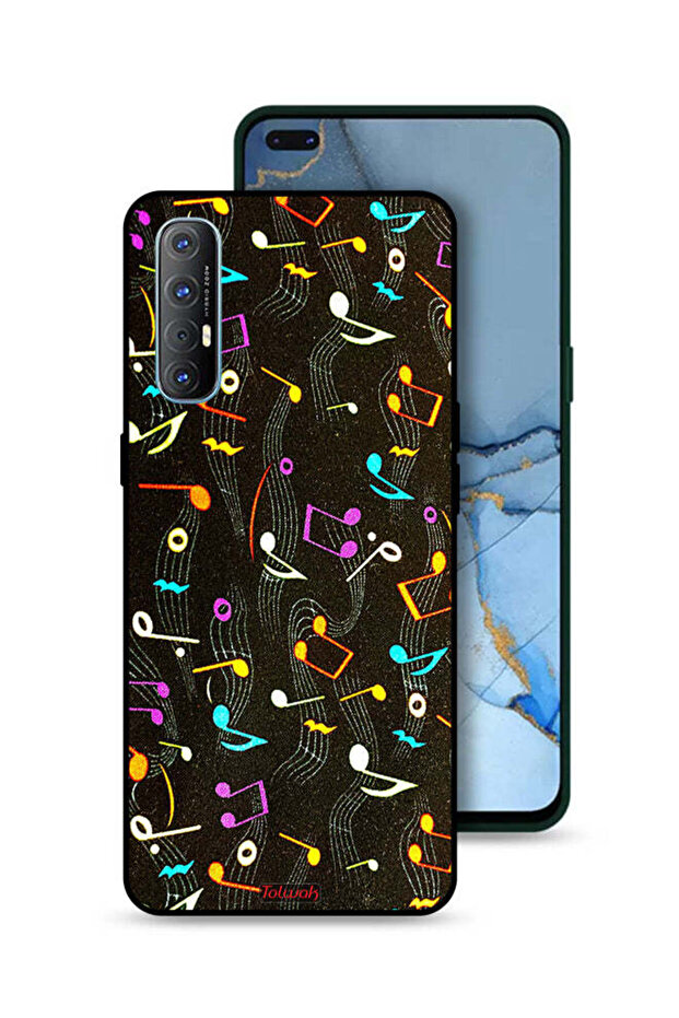 Oppo Reno3 Pro 4G Protective Case Cover Music Fabric Pattern