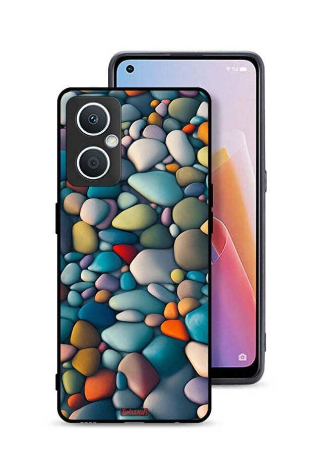جراب حماية لهاتف Oppo A96 5G (الصين) بنمط تجريدي من الأحجار