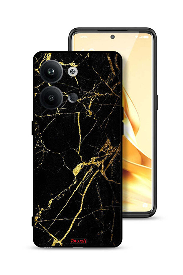 غطاء حماية لهاتف Oppo Reno9 5G - رخامي متصدع