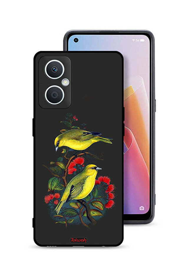 غطاء حماية لهاتف Oppo A96 5G (الصين) بنقشة طيور