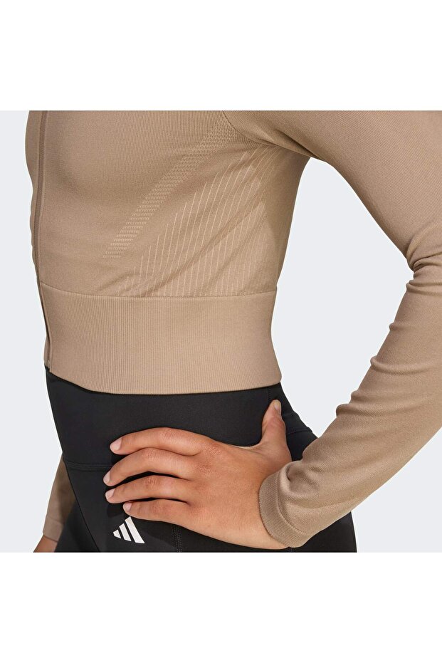 قميص علوي بسحاب كامل الطول من Workout Essentials - 6