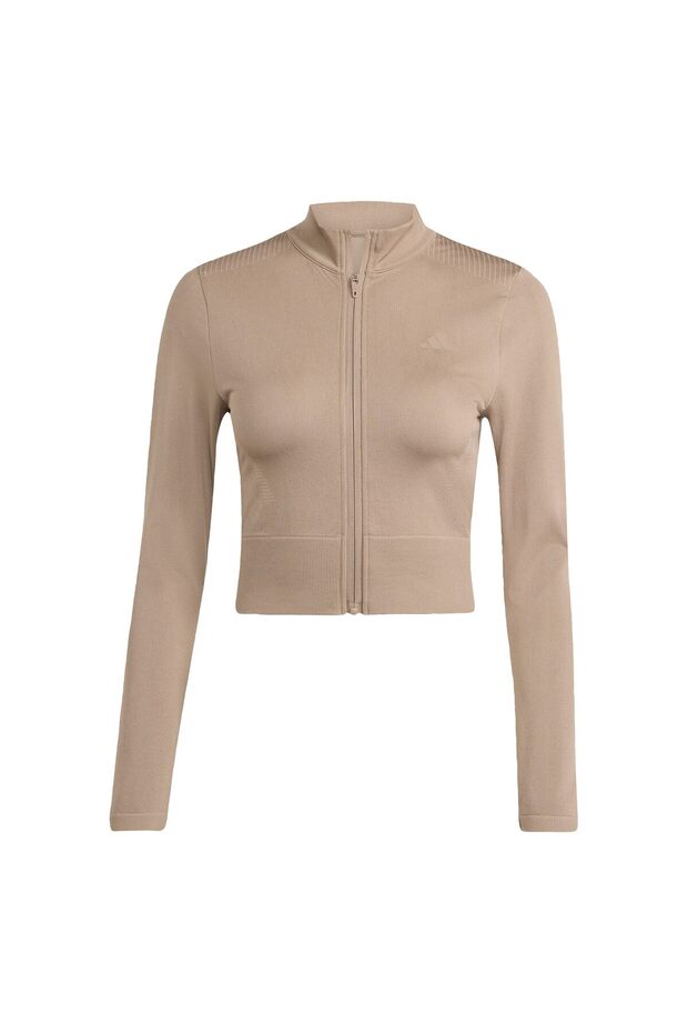 قميص علوي بسحاب كامل الطول من Workout Essentials - 4