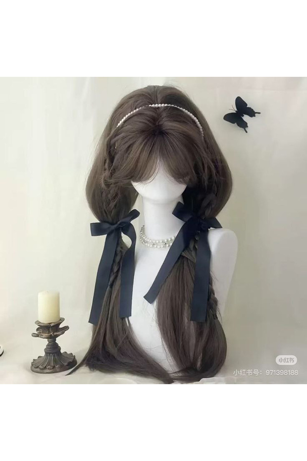 Black Color Satin Model 2 Pieces Bow Women's Buckle Set