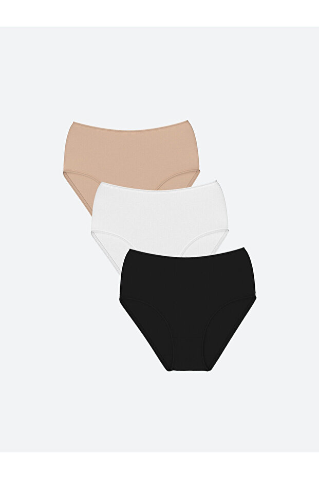 Black Plain Classic Panties 3-Pack