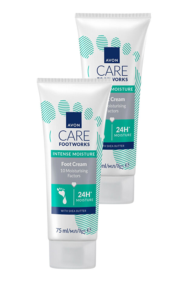 Footworks Intensive Moisturizing Foot Cream 75ml Double Pack