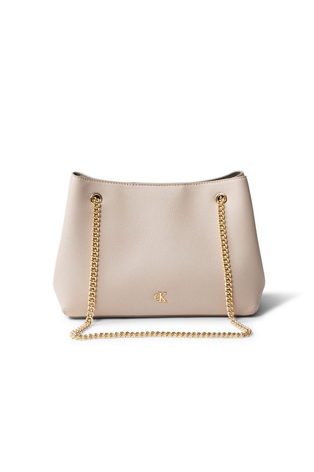 Minimal Monogram Shoulder Wı Bej Kadın Çanta - 1