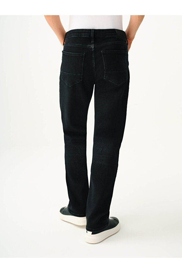 68 Simon Siyah Erkek Jean Pantolon Lf2037329 - 3