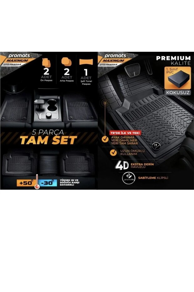 Renault Duster 4D Havuzlu Paspas - 4