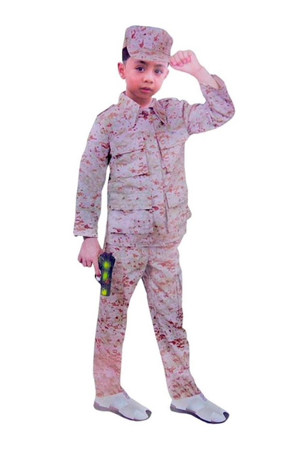 زي جندي متوسط ​​للأولاد من عمر 4 إلى 5 سنوات
