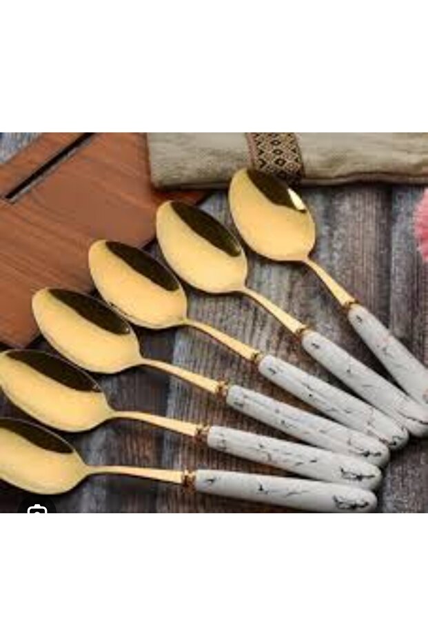 Tatlı Kaşığı 6'lı Desenli - 1